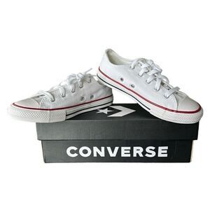 Converse Chuck Taylor All Star Low Top Sneakers Youth Kids 2.5 Optical White